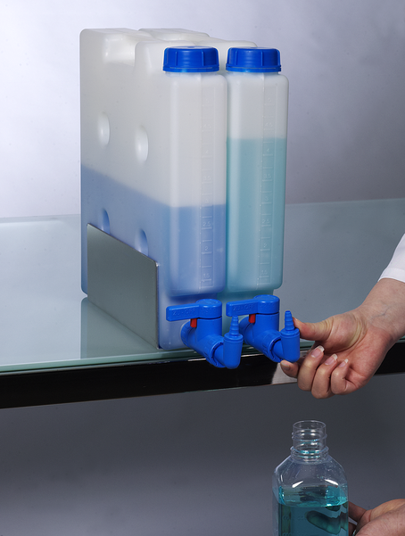 StopCock space-saving set - space-saving canister with outlet tap